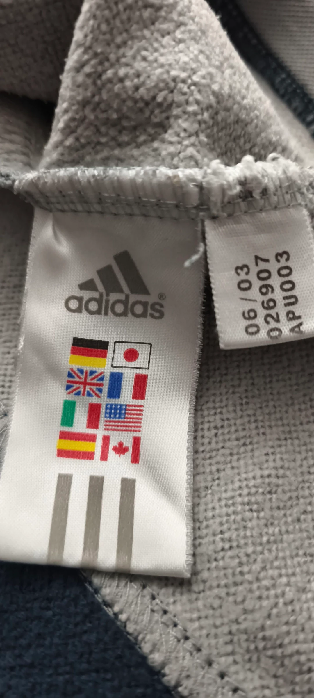 Adidas Vintage Y2K 2003 Navy / Grey Sweatshirt | Size L – photo 6